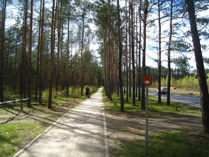 Wiślana Trasa Rowerowa — Vistula river bike trail between Osiek and Grabowiec