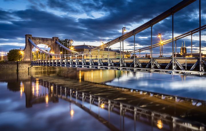 Wrocław — Grunwaldzki Bridge , Wrocław, built 1907