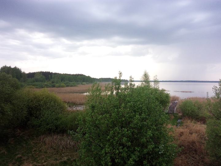 Zalew Siemianówka — Jezioro Siemianówka podczas burzowej pogody.