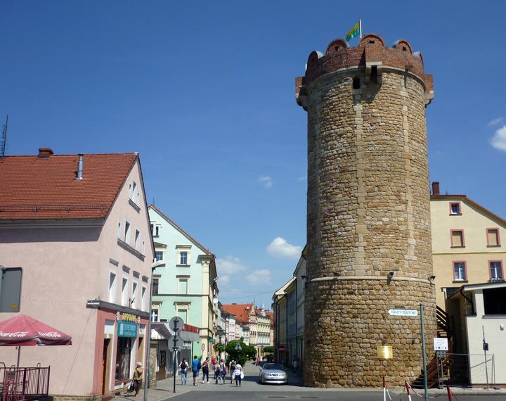 Złotoryja — Stadtturm in Złotoryja ( Goldberg ) in der polnischen Woiwodschaft Niederschlesien